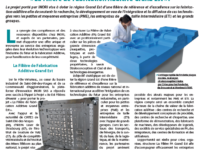 “La Région Grand Est : berceau de la fabrication additive” article Equip’Prod n°109 Avril 2019